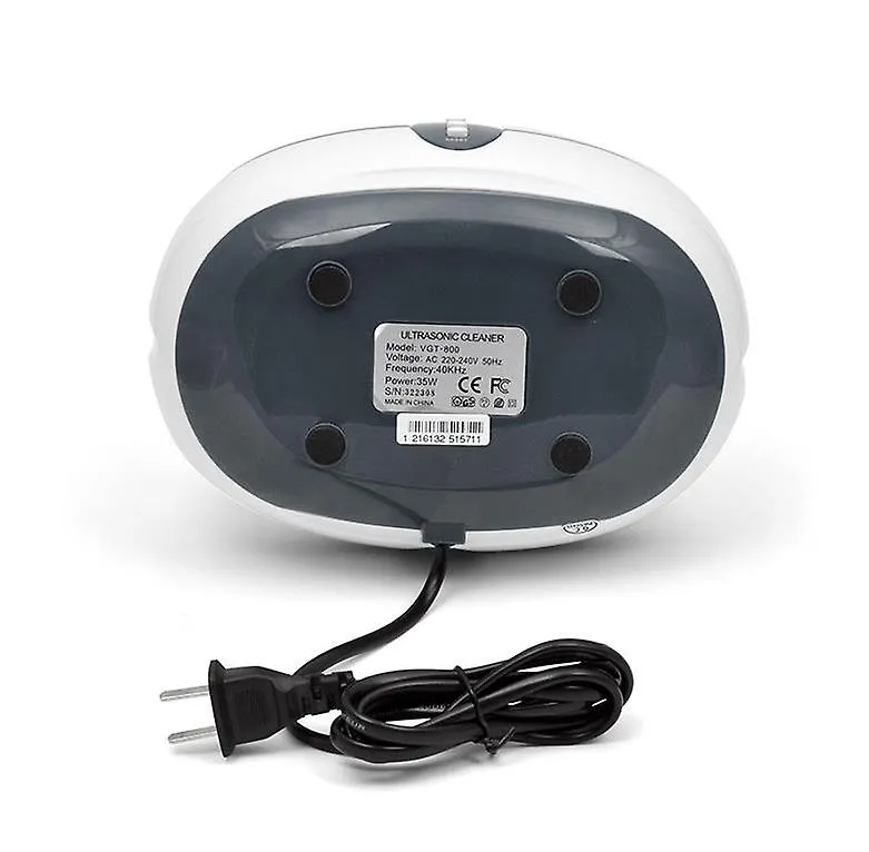EU Plug Portable Household ultrasonic Cleaner, VGT-800 glasses jewelery cleaning machine AZ16522