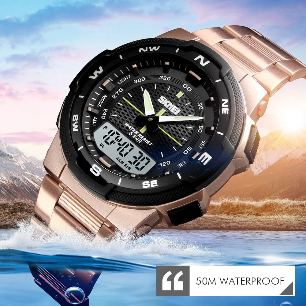 Fashion Sport Chronograph Waterproof Wristwatch
