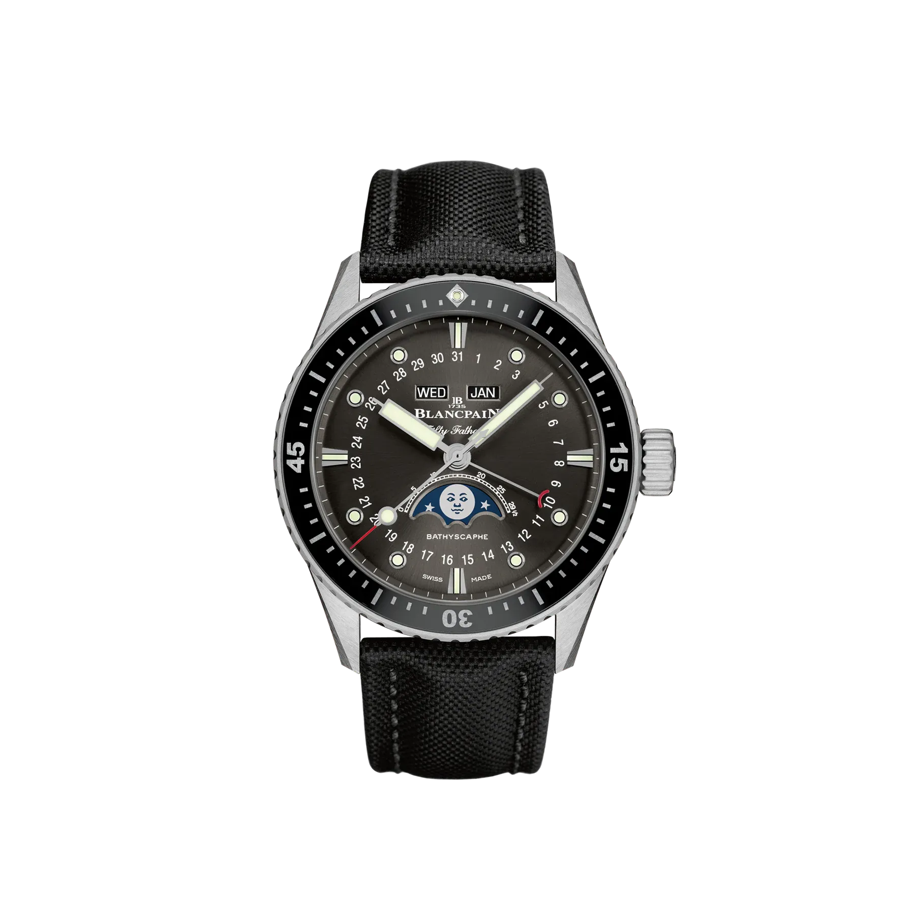 Fifty Fathoms Bathyscaphe Calendar Moon Phases