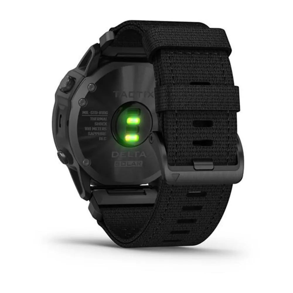 Garmin tactix Black Nylon Band Solar Edition Delta Military GPS Smart Watch - 010-02357-10