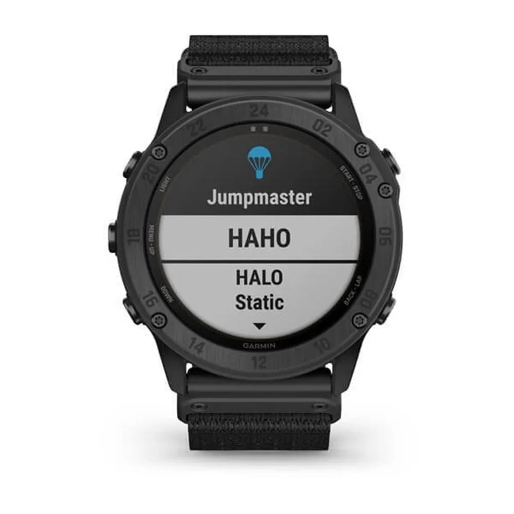 Garmin tactix Black Nylon Band Solar Edition Delta Military GPS Smart Watch - 010-02357-10