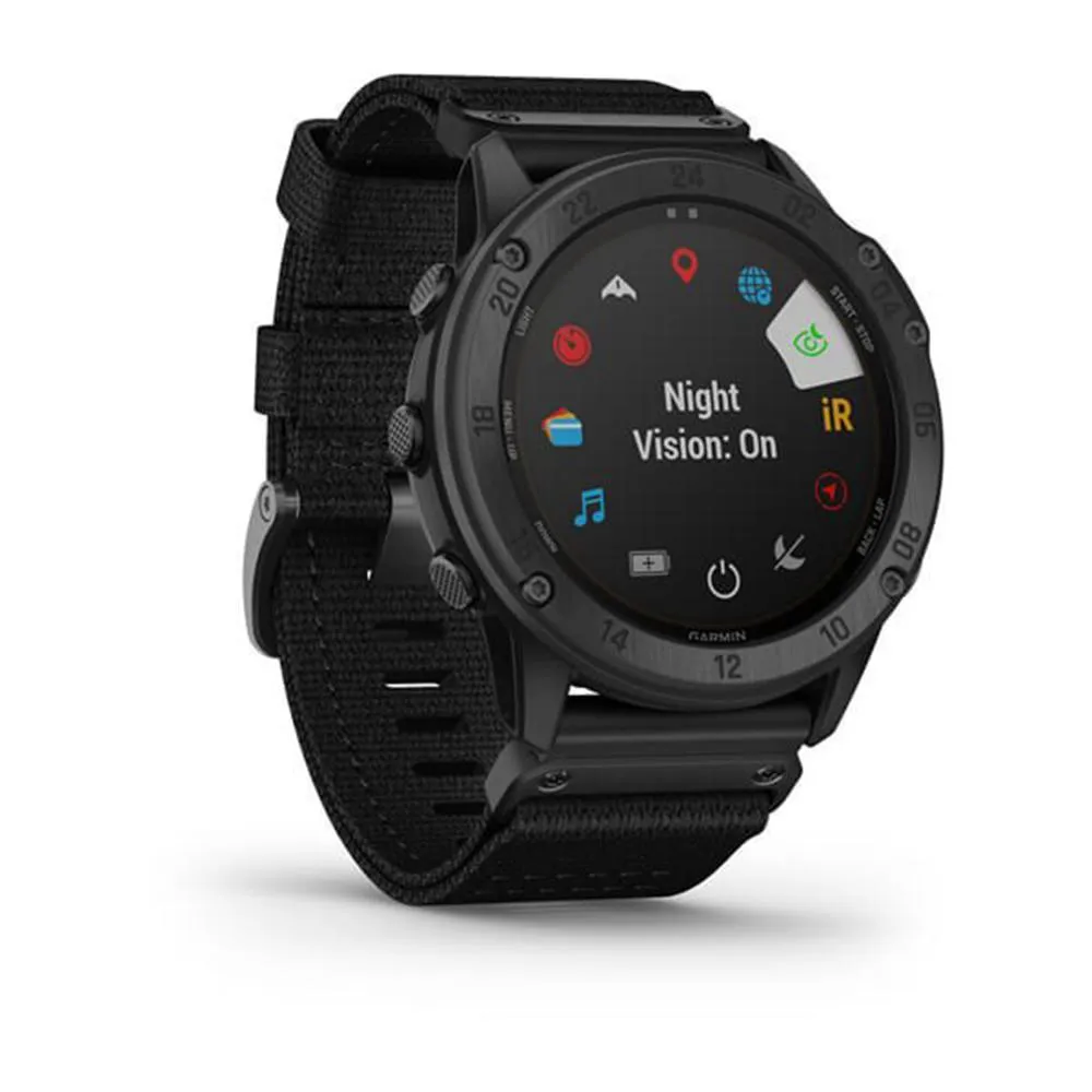 Garmin tactix Black Nylon Band Solar Edition Delta Military GPS Smart Watch - 010-02357-10