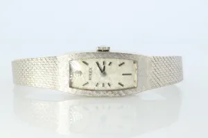 Genuine Rolex Watch. 14k WG Ladies Rolex Mechanical Windup Watch.
