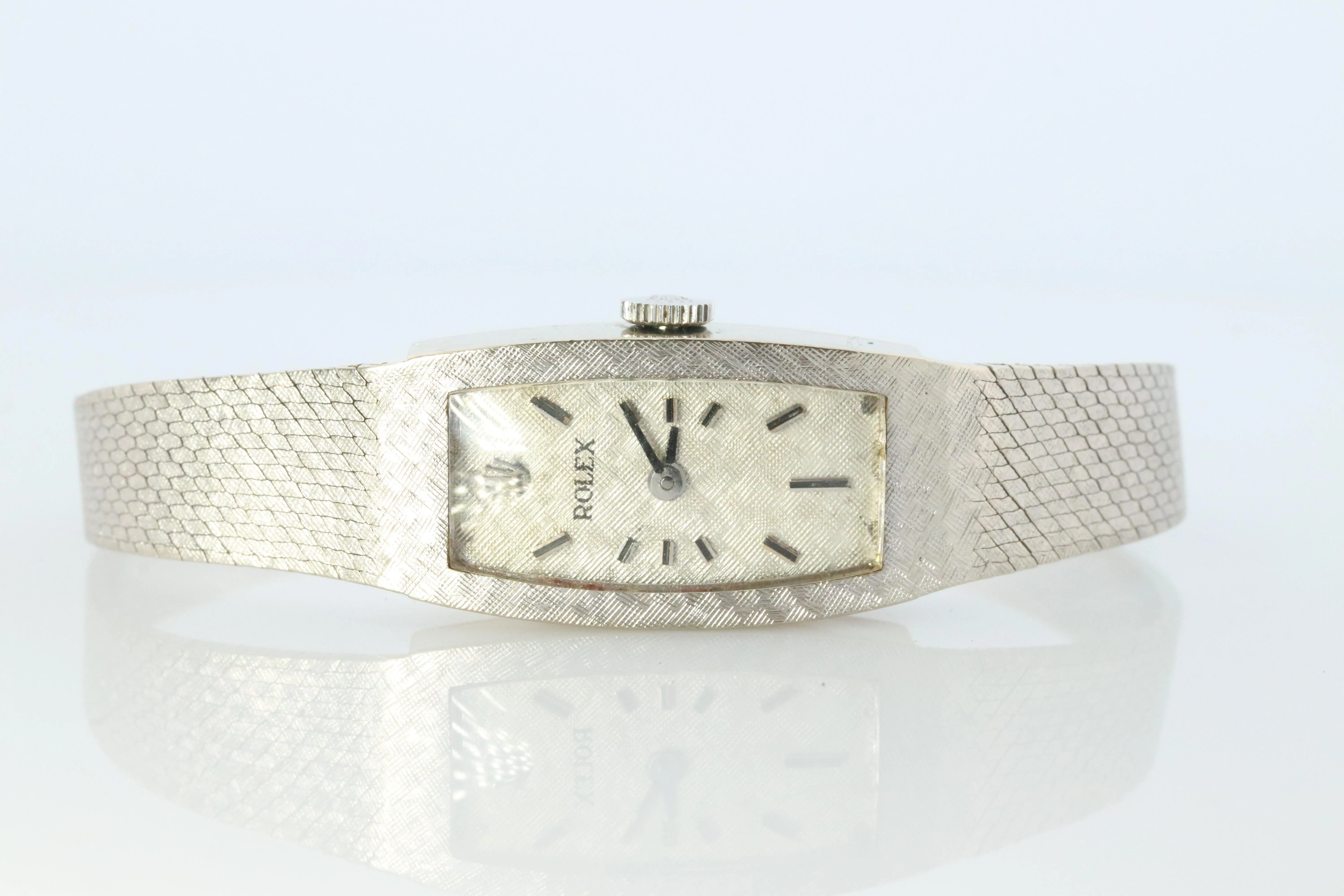 Genuine Rolex Watch. 14k WG Ladies Rolex Mechanical Windup Watch.