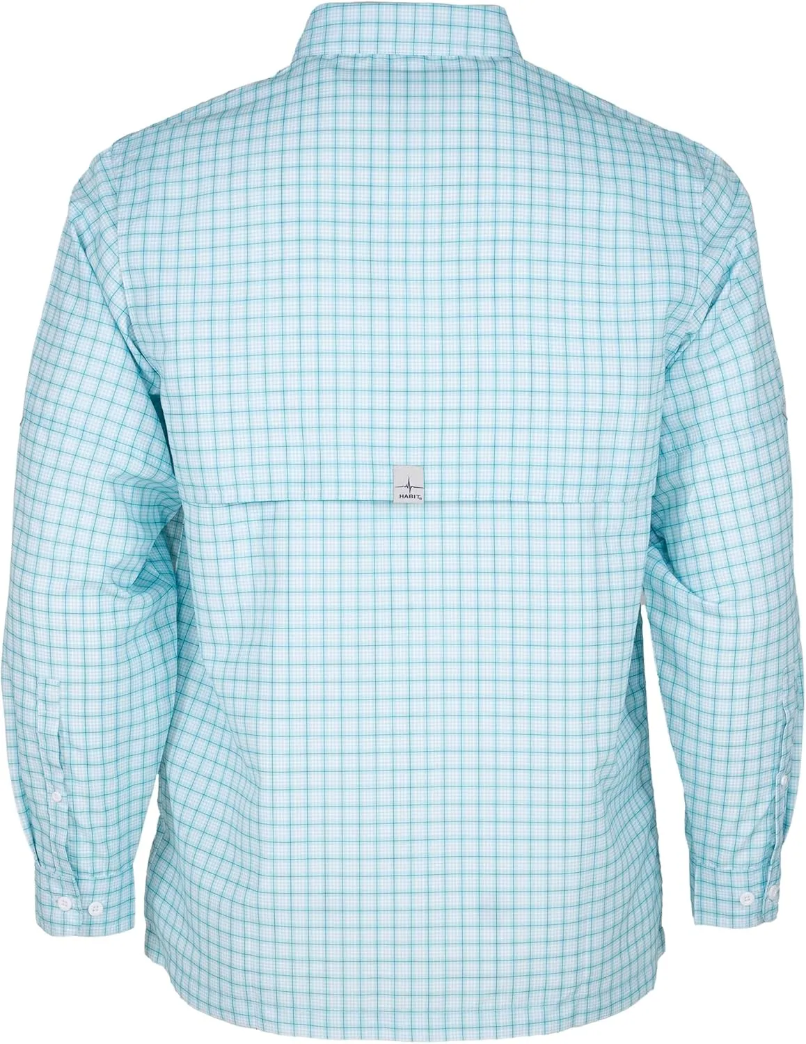 HABIT Men's Fourche Mountain Long Sleeve River Guide Fishing Shirt - UPF 40  UV Protection