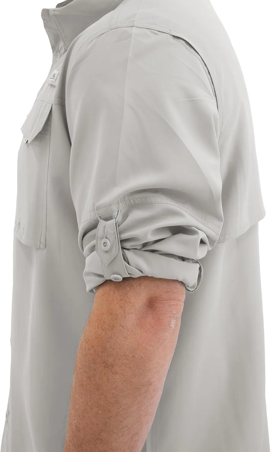 HABIT Men's Fourche Mountain Long Sleeve River Guide Fishing Shirt - UPF 40  UV Protection