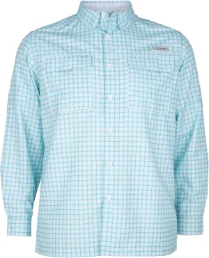 HABIT Men's Fourche Mountain Long Sleeve River Guide Fishing Shirt - UPF 40  UV Protection