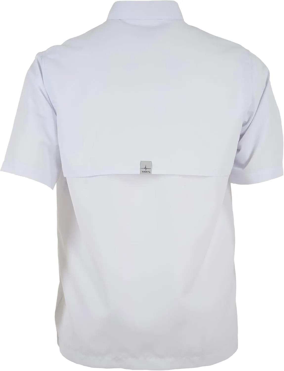 HABIT Mens Fourche Mountain Short Sleeve River Guide Fishing Shirt - UPF 40  UV Protection