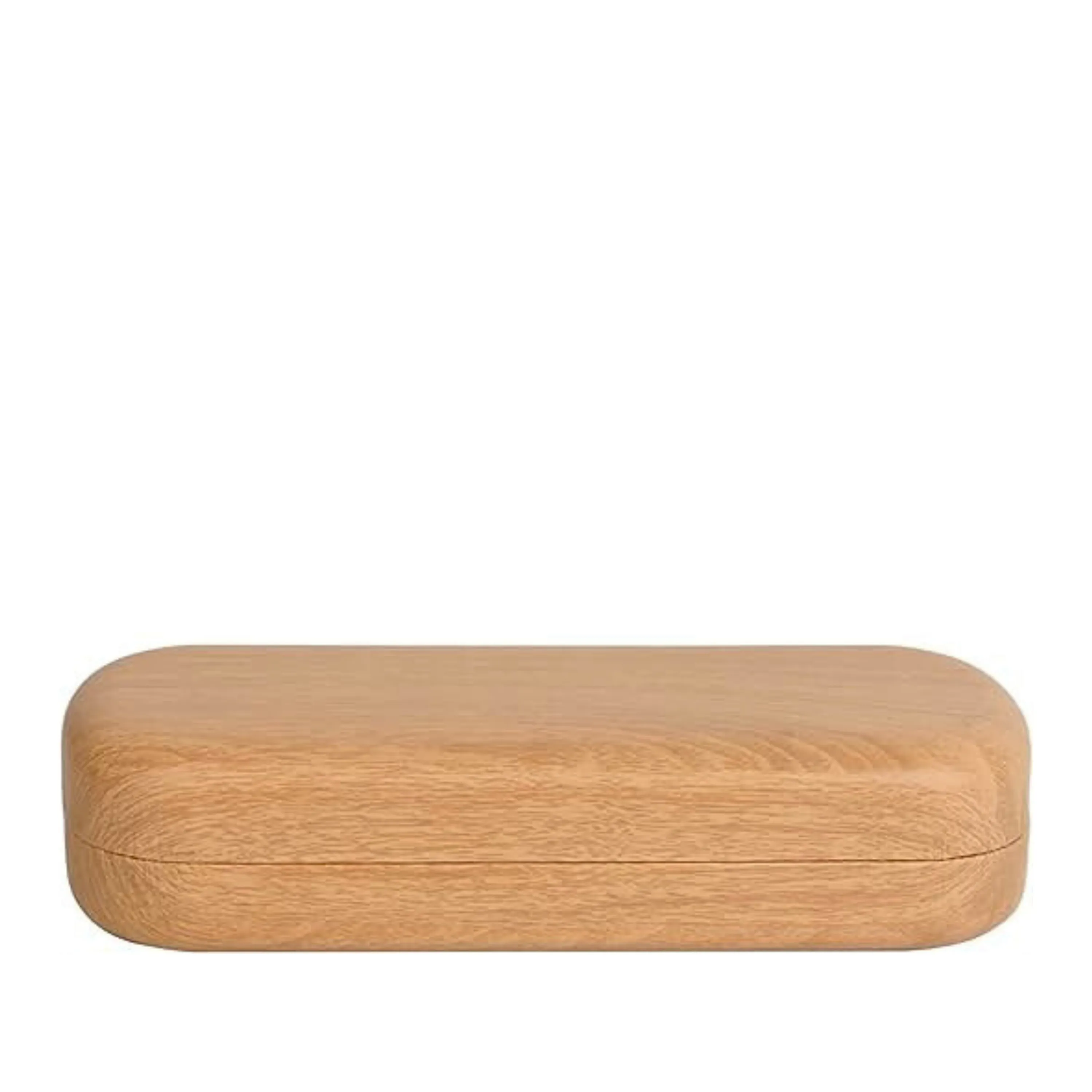 Hard Shell Wood Grain Glasses Case - Durable Protective Eyewear Storage