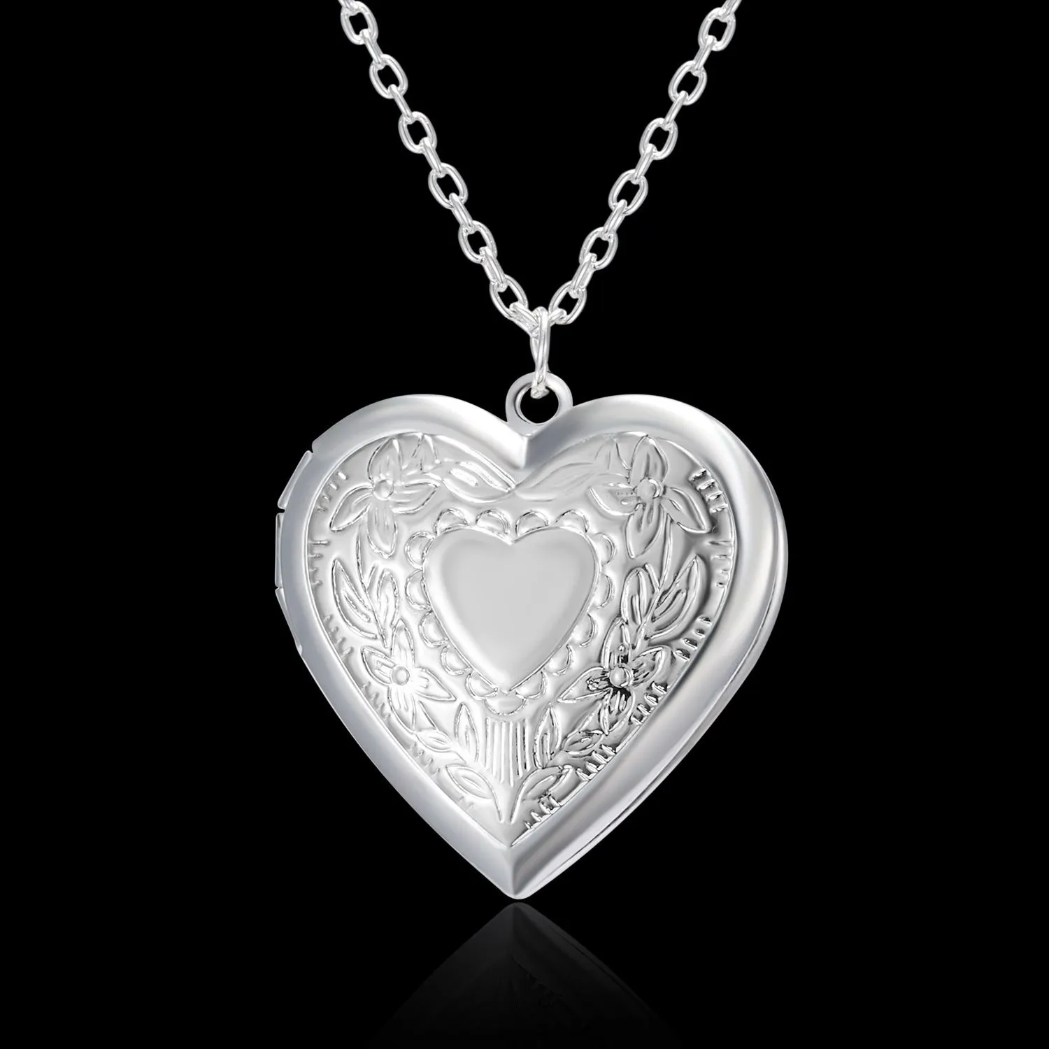 Heart-shaped Photo Frame Pendant Necklace