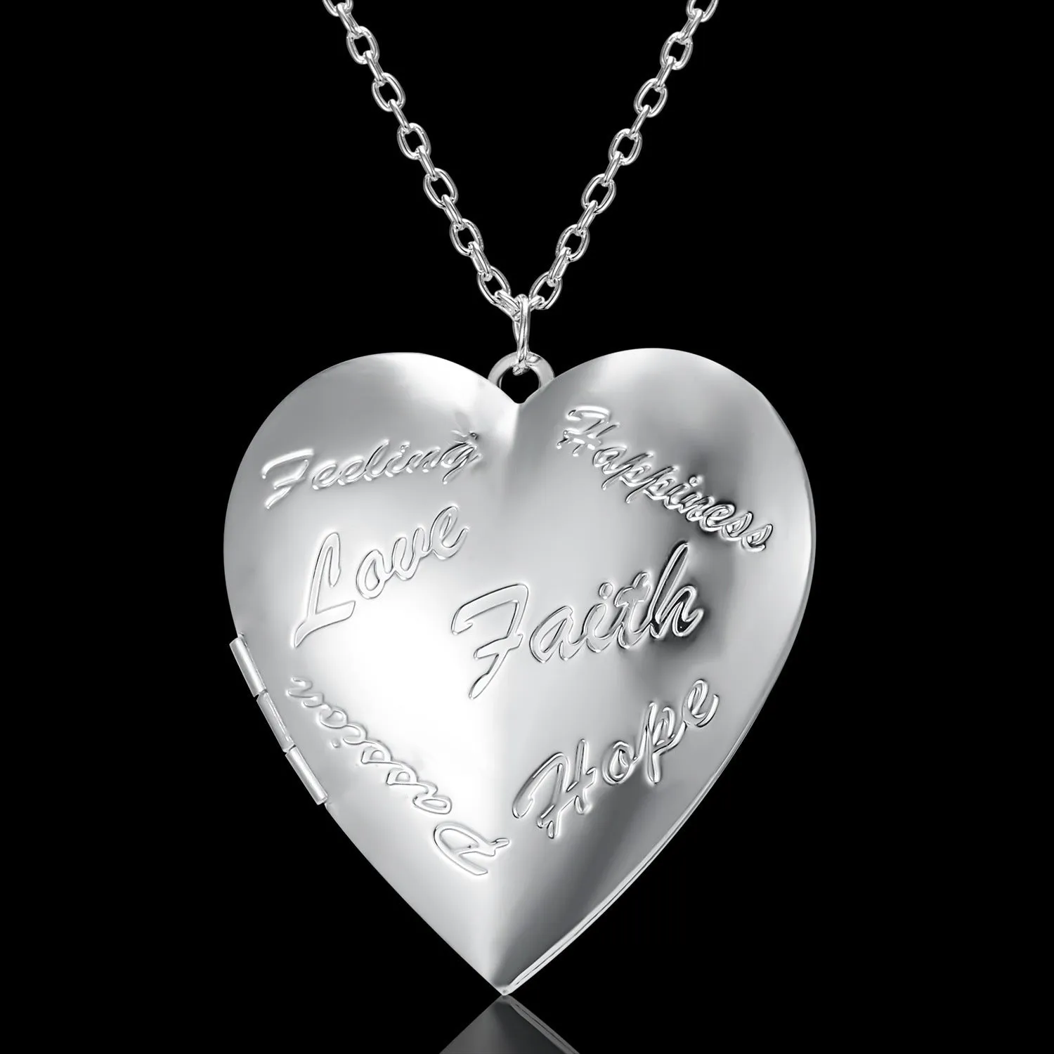 Heart-shaped Photo Frame Pendant Necklace