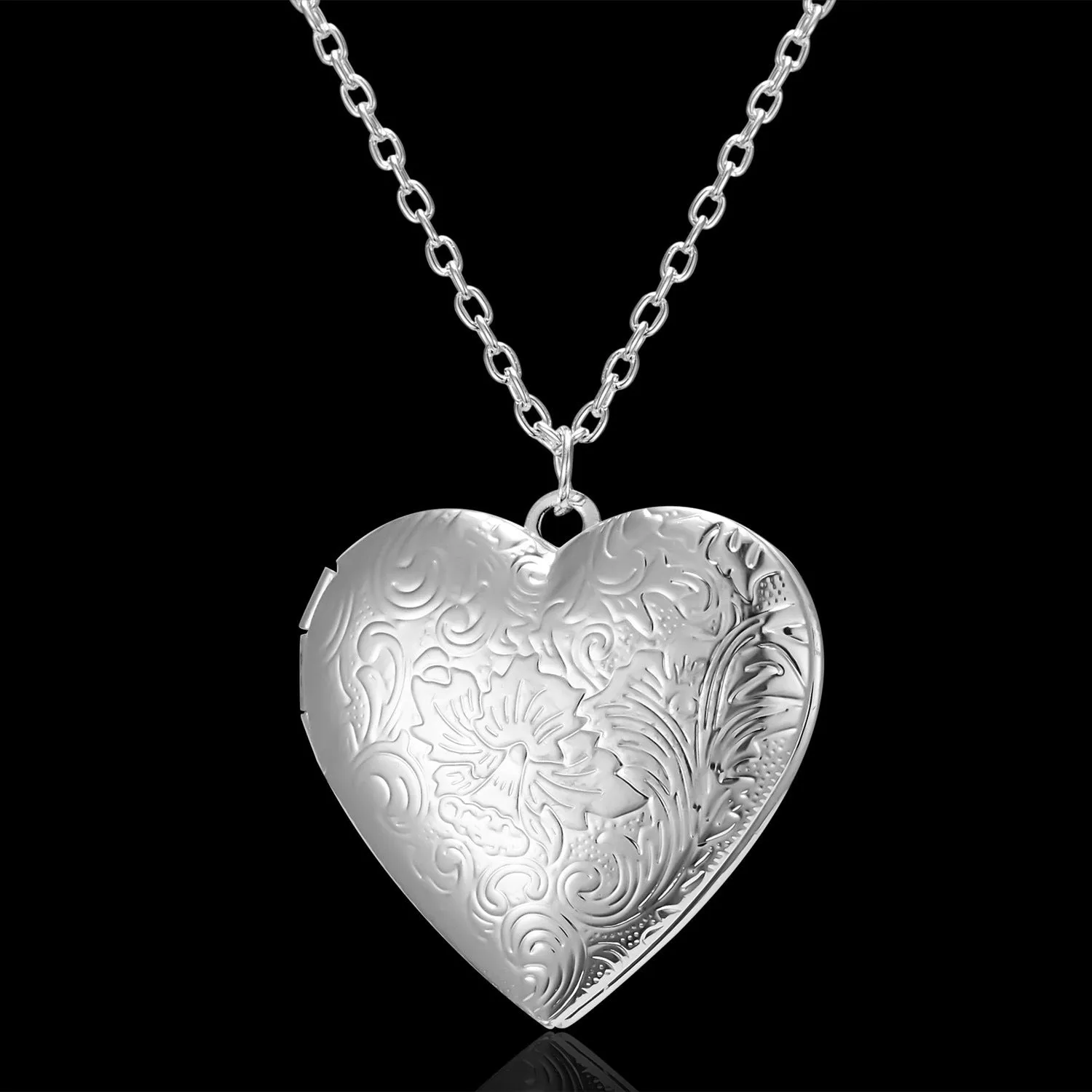 Heart-shaped Photo Frame Pendant Necklace