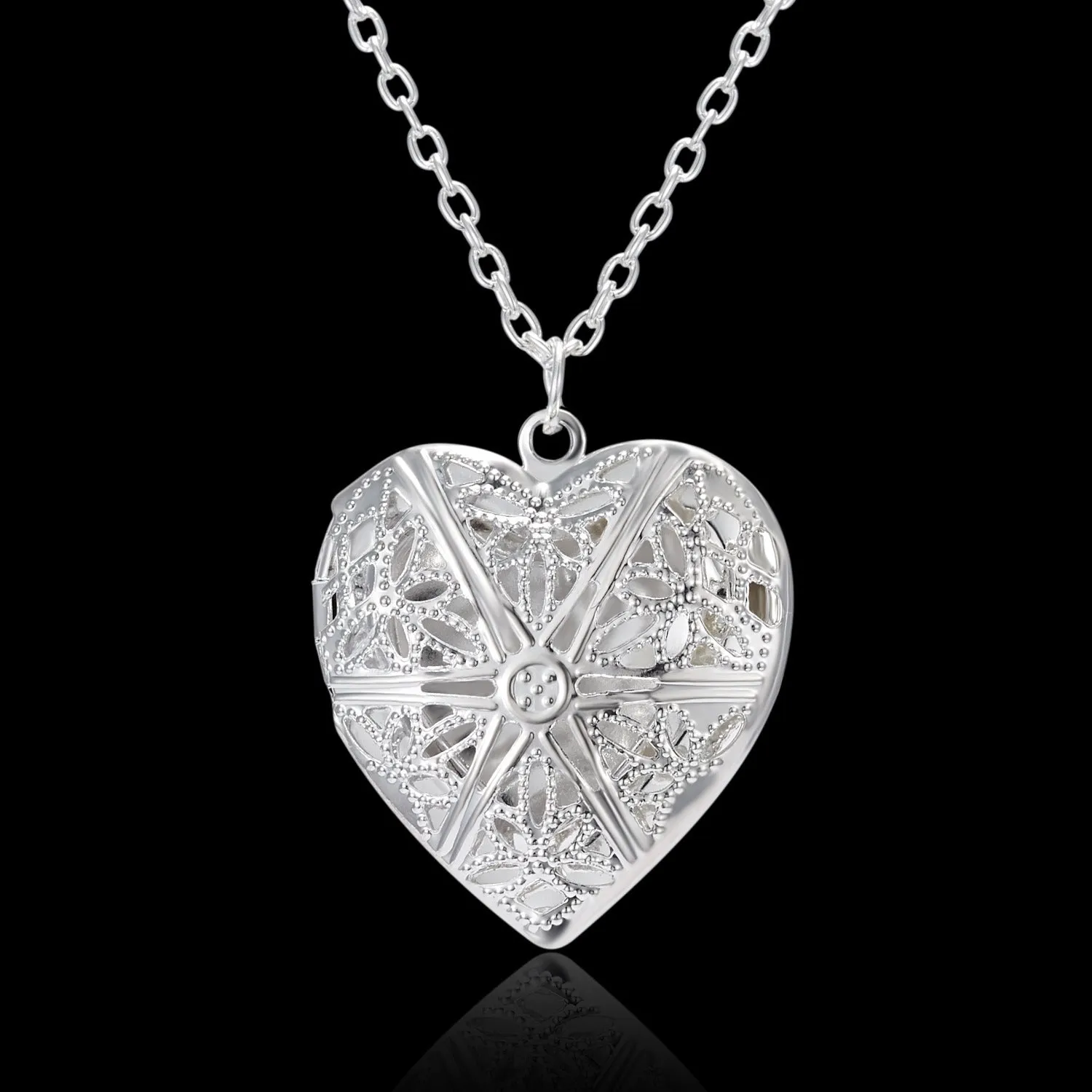 Heart-shaped Photo Frame Pendant Necklace