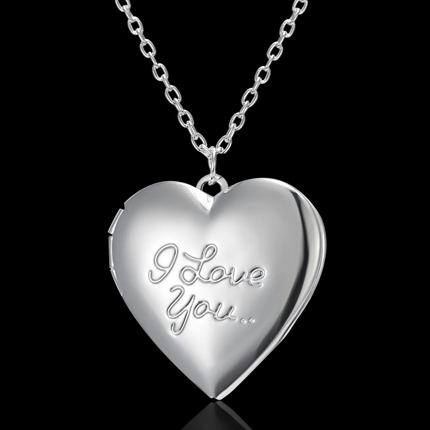 Heart-shaped Photo Frame Pendant Necklace