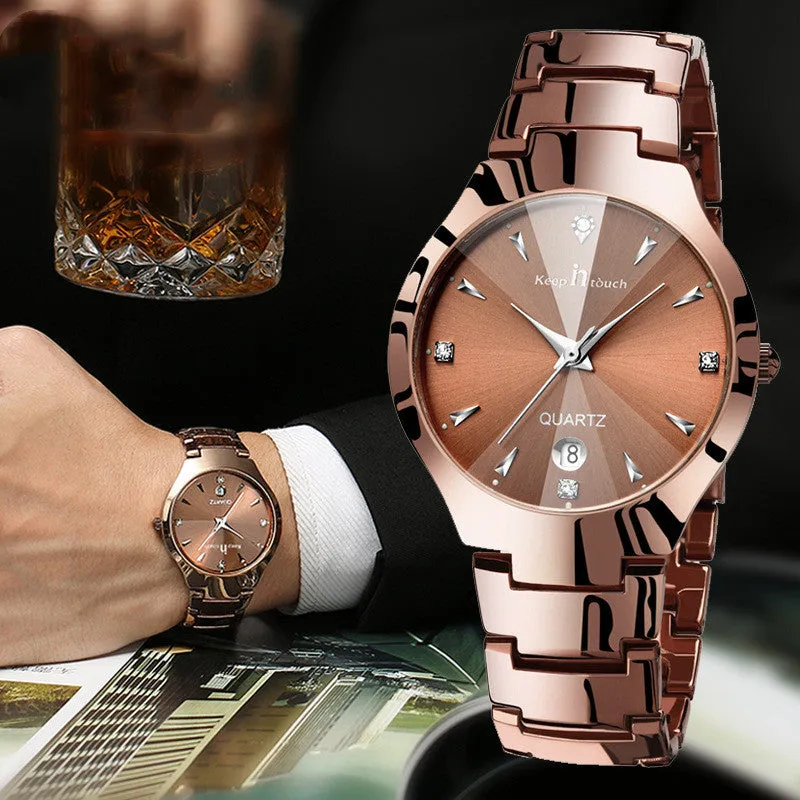 His and Hers Quartz Couple Watches
