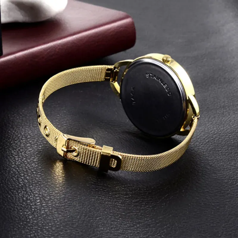 Hot Sale Luxury Women's Watches Gold Bracelet Ladies Clock