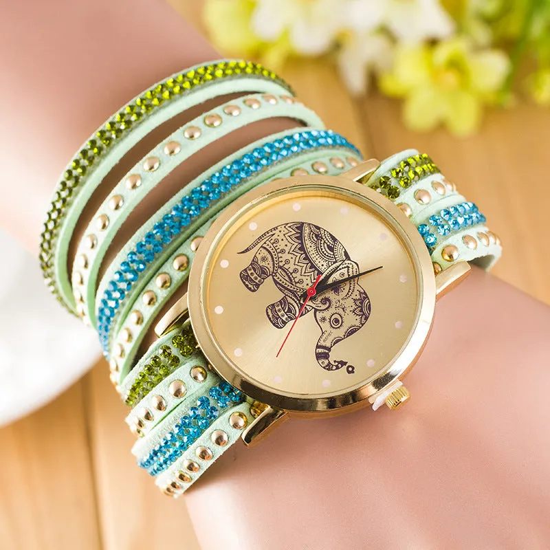 Hot Style Elephant Print Watch