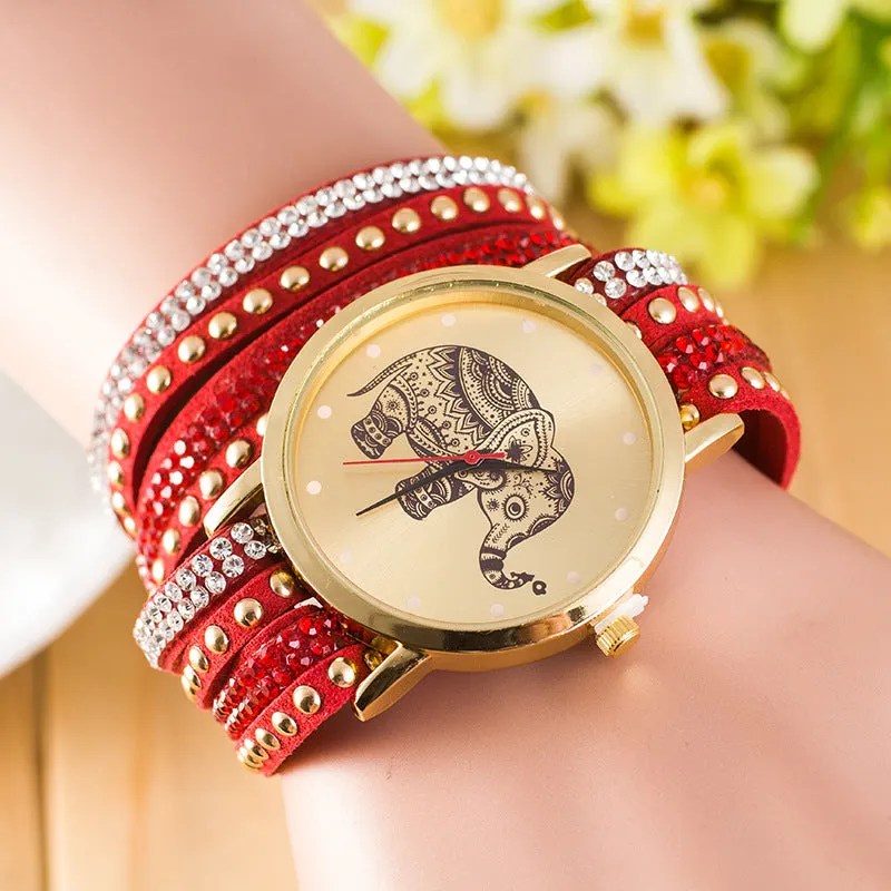 Hot Style Elephant Print Watch