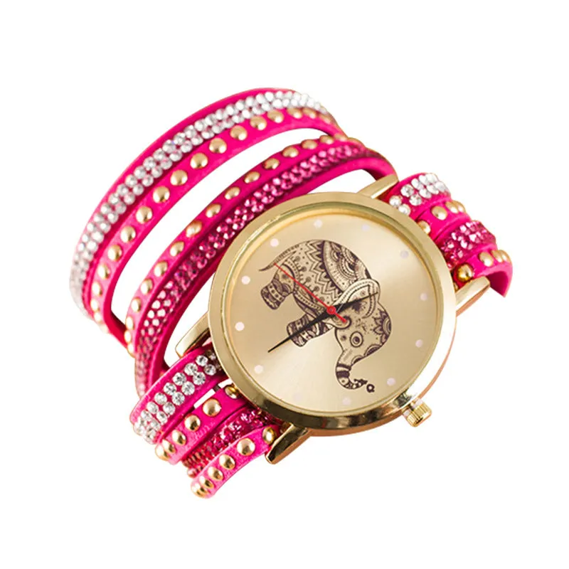 Hot Style Elephant Print Watch