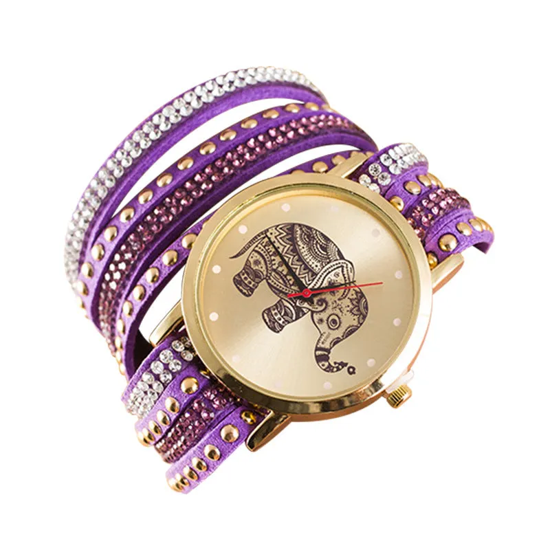 Hot Style Elephant Print Watch