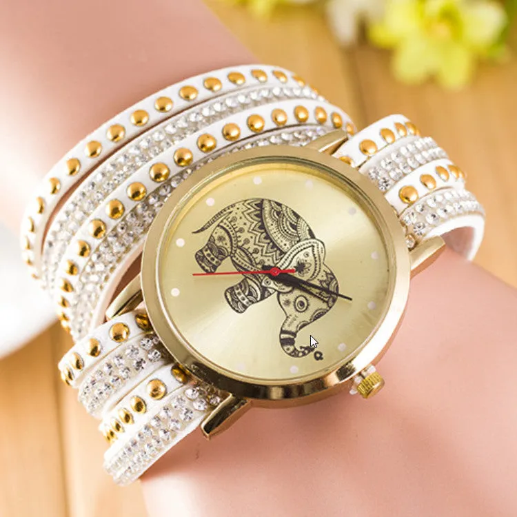 Hot Style Elephant Print Watch