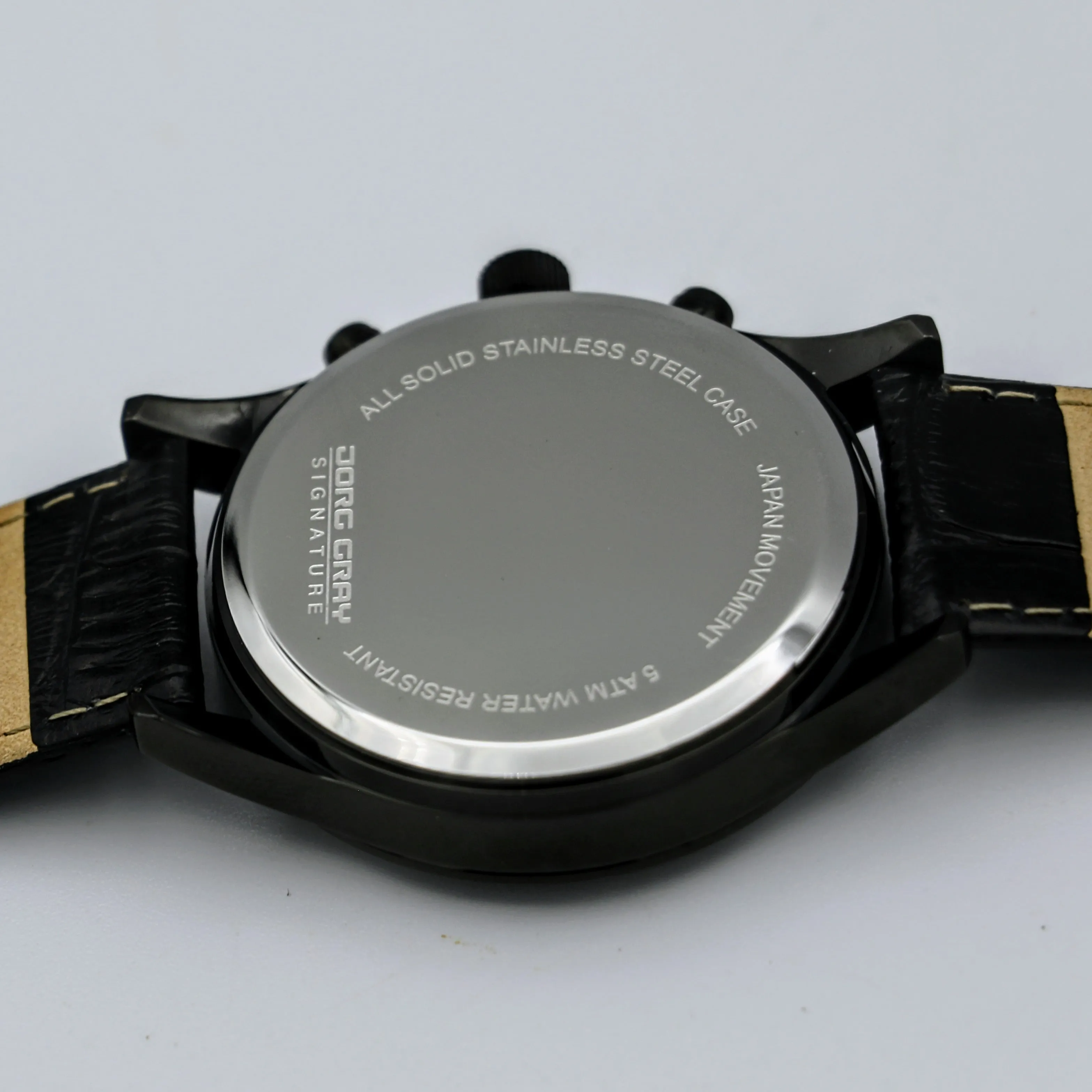 JORG GRAY Signature Chronograph Wristwatch Tachymeter Anti-Reflective Watch