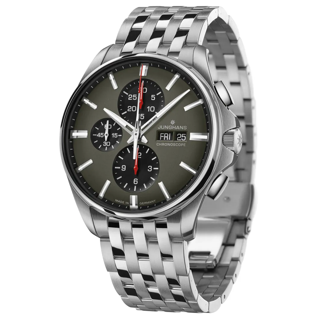 Junghans Meister S Chronoscope Men's Silver Watch 27/4023.45
