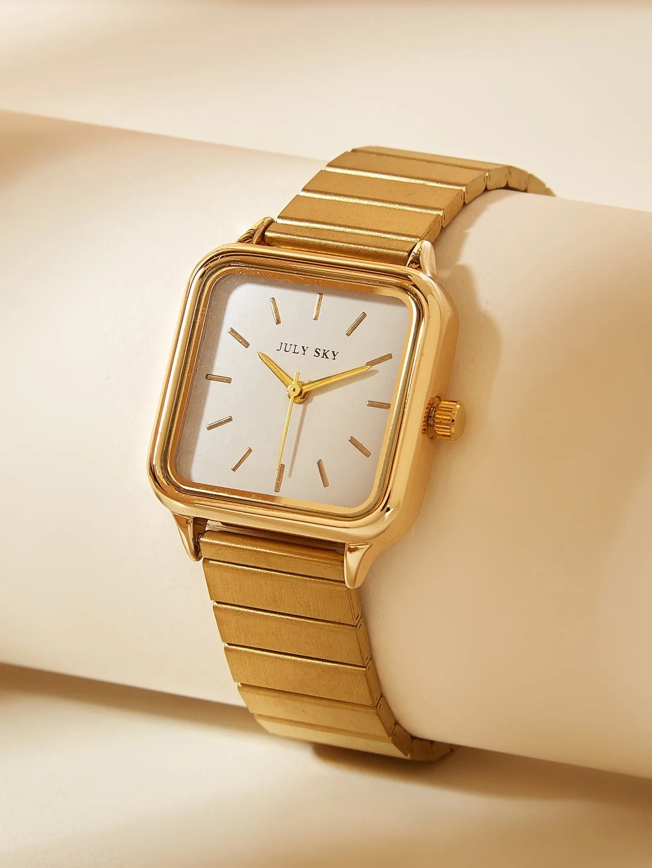 Ladies' Gold Elegant & Simple Stainless Steel Band Quartz Watch