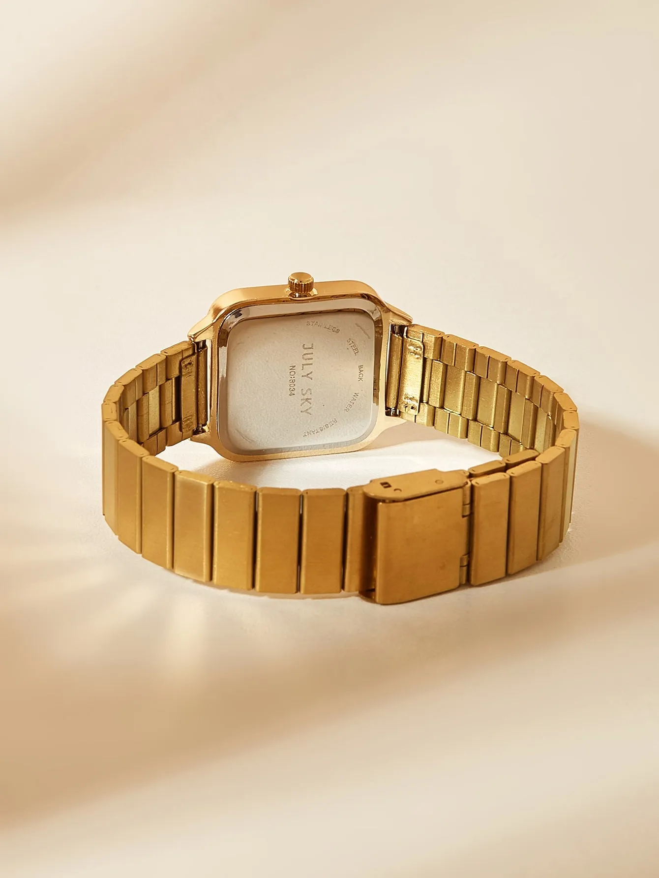 Ladies' Gold Elegant & Simple Stainless Steel Band Quartz Watch