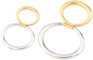 Leadigol Scarf Buckle Ring Romantic Alloy Personality Multifunctional Double Ring Buckle Clip Brooch Pin
