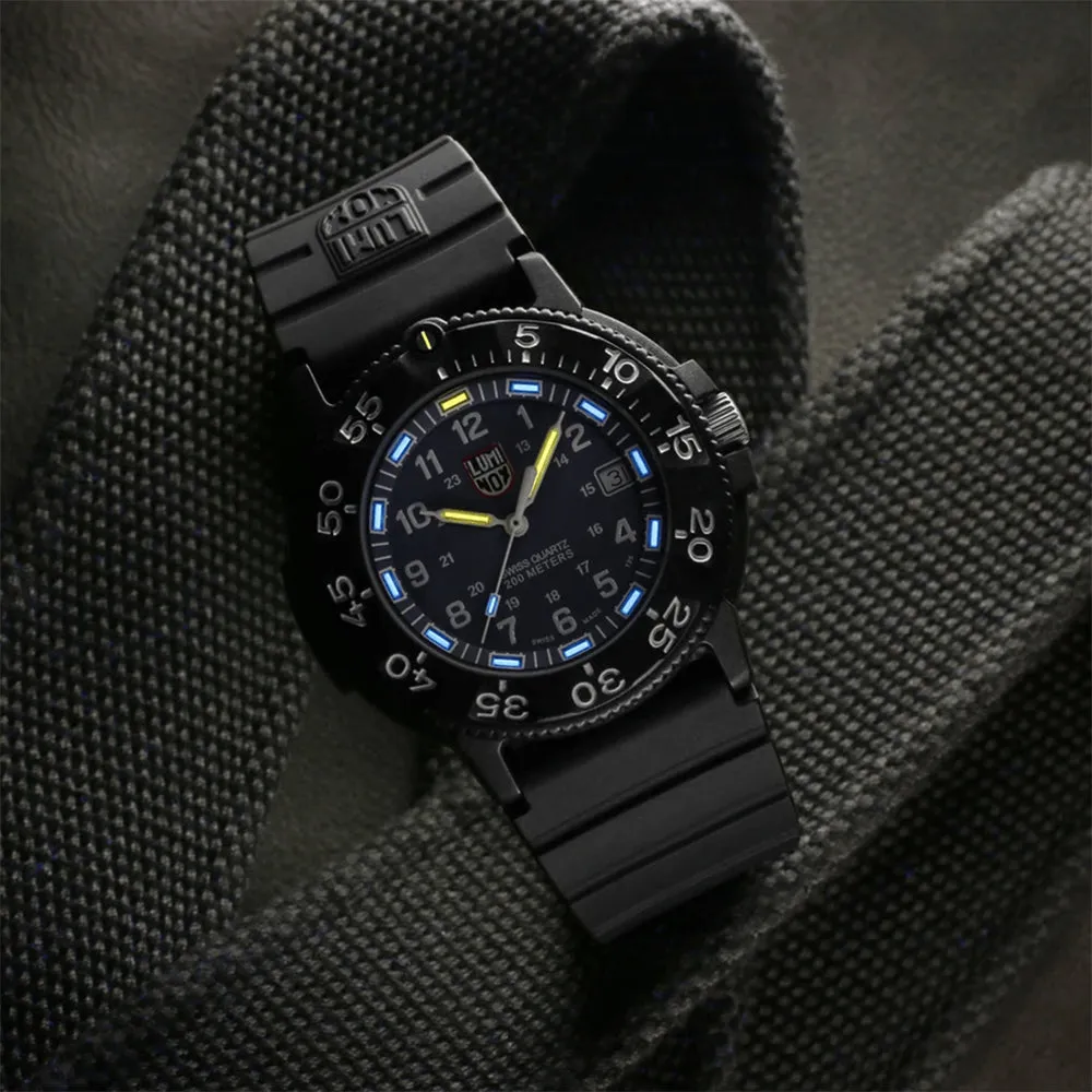 Luminox Mens Navy Seal Foundation Limited Edition Blue Dial Quartz Watch - XS.3002.NSF