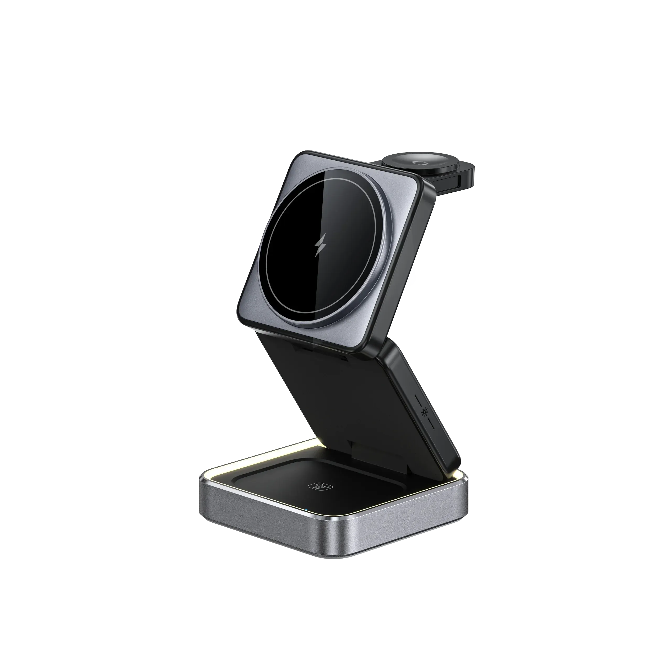 Magnetic 3-in-1 Folding Wireless Charger – Versatile Charging for iPhone, Apple Watch, and TWS Earbuds