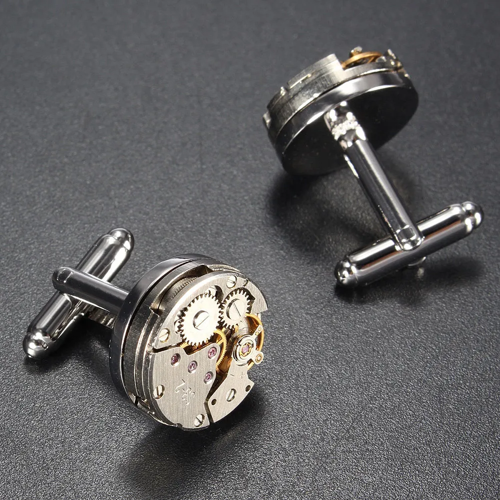 Mechanical Watch New Movement Men's Cufflinks