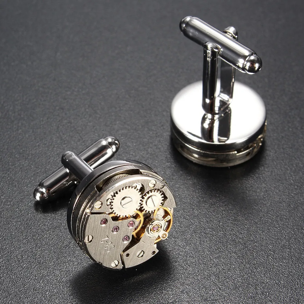 Mechanical Watch New Movement Men's Cufflinks