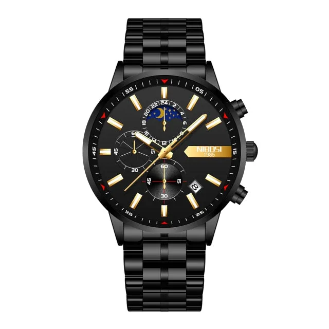 Men Watch Business Waterproof Blue Fashion Man Quartz Watches