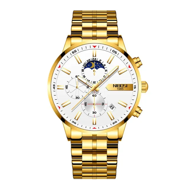 Men Watch Business Waterproof Blue Fashion Man Quartz Watches