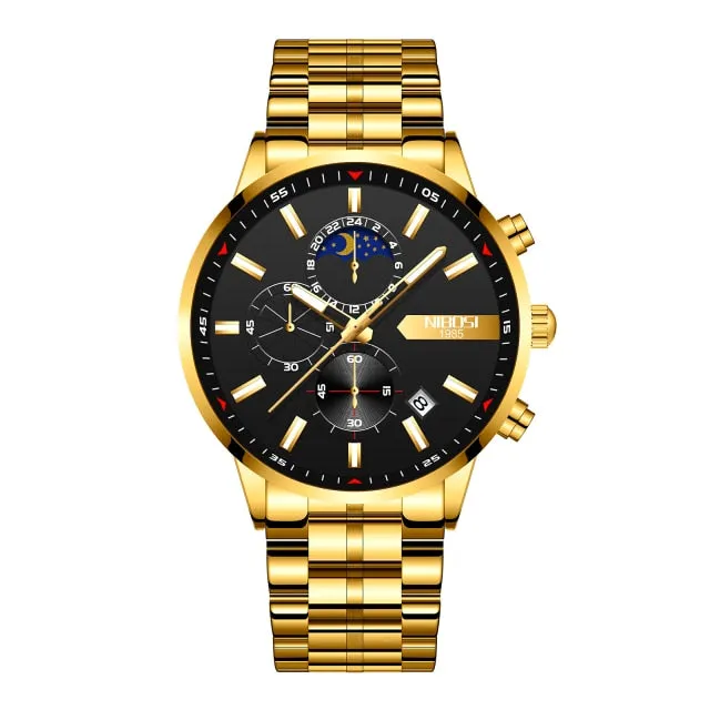Men Watch Business Waterproof Blue Fashion Man Quartz Watches