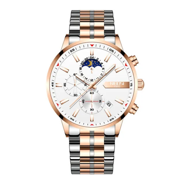 Men Watch Business Waterproof Blue Fashion Man Quartz Watches