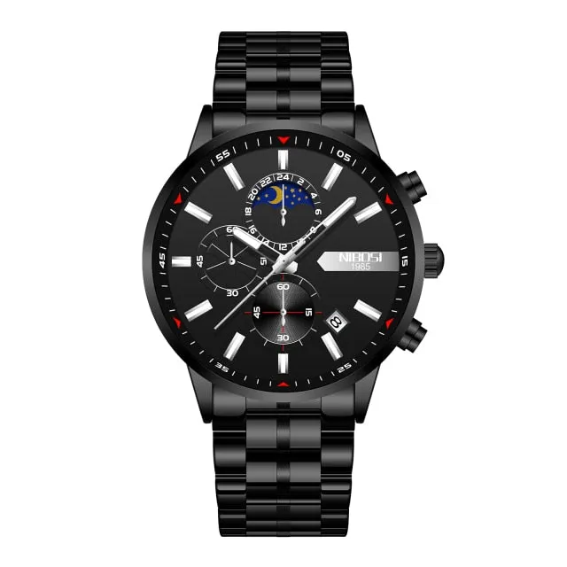 Men Watch Business Waterproof Blue Fashion Man Quartz Watches