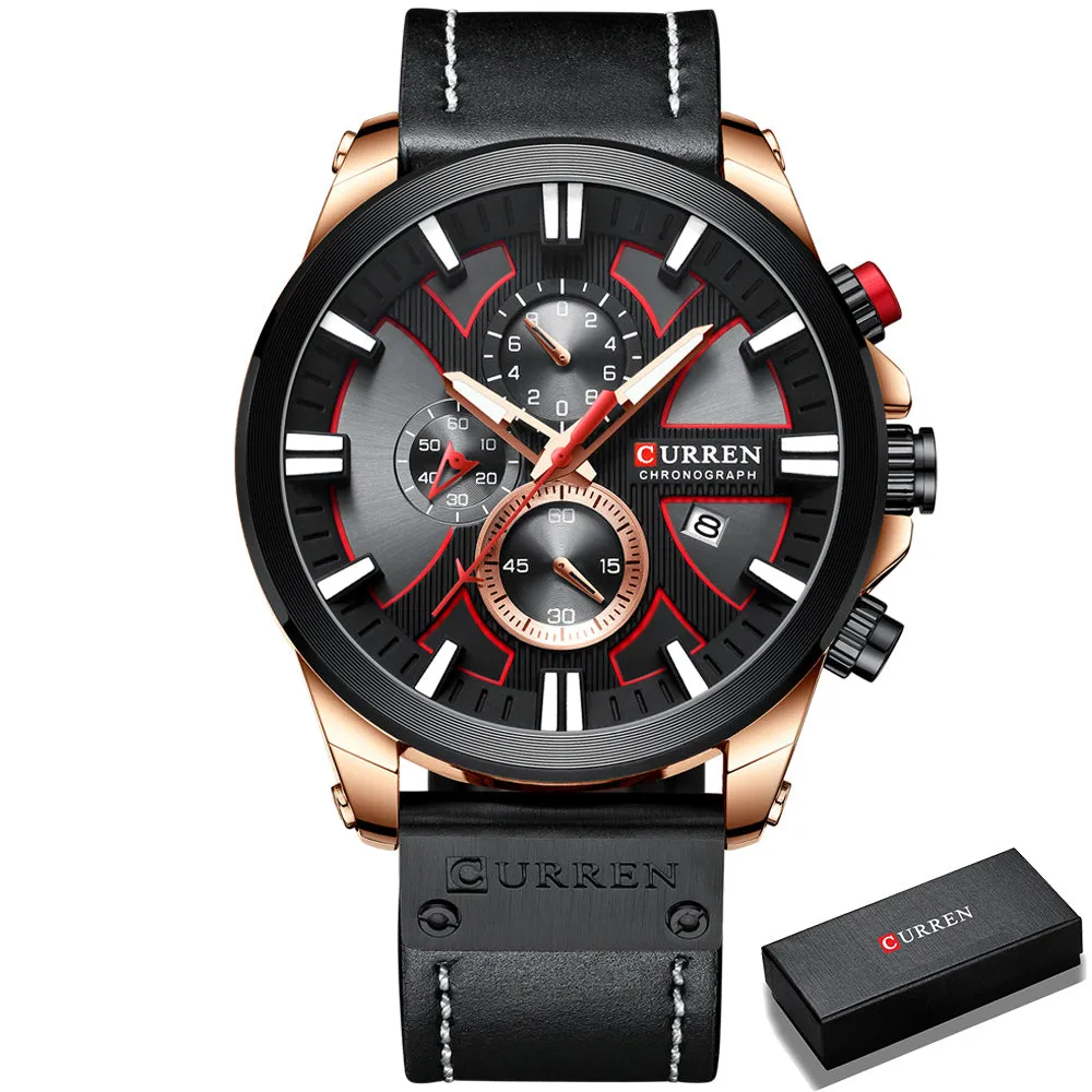 Men Watches Fashion Quartz Wrist Watches Men's Military Waterproof Sports Watch