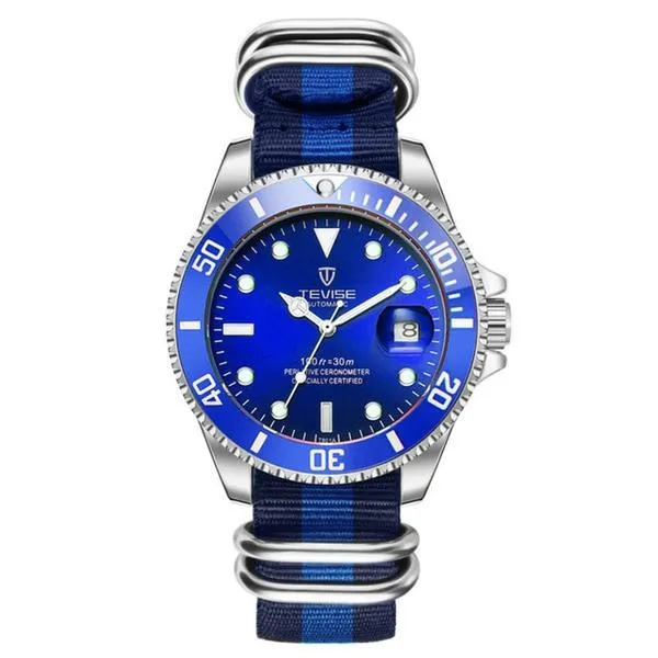 Mens Luxury Date Function Automatic Watch(Nylon Strap)