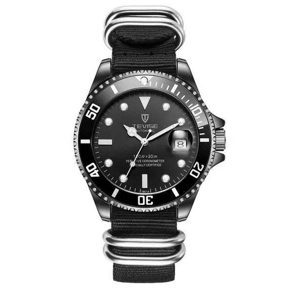 Mens Luxury Date Function Automatic Watch(Nylon Strap)