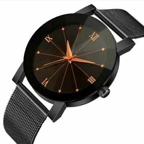 Men's Quartz Sport Stainless Steel Wrist Watch