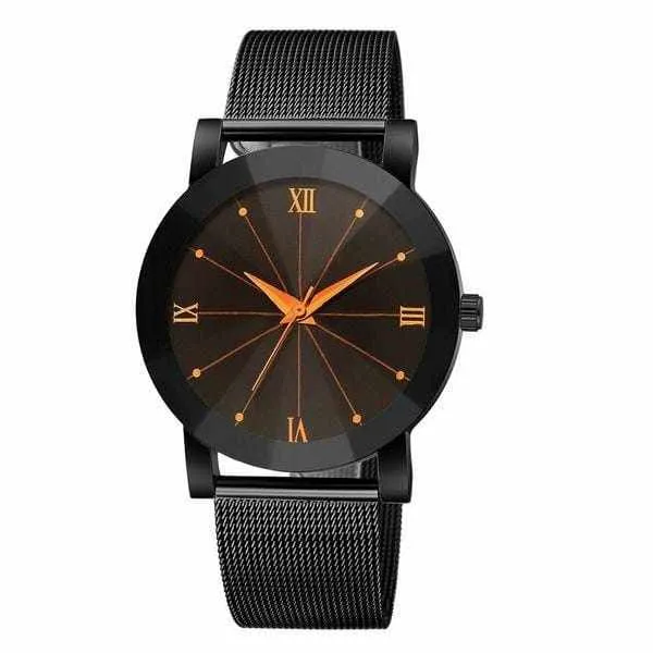 Men's Quartz Sport Stainless Steel Wrist Watch
