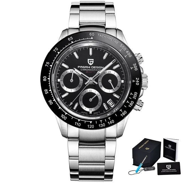 Men's Stainless Steel Waterproof Silver Analog Watches