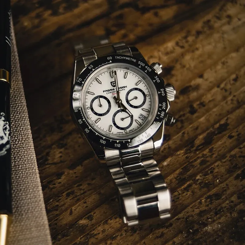 Men's Stainless Steel Waterproof Silver Analog Watches