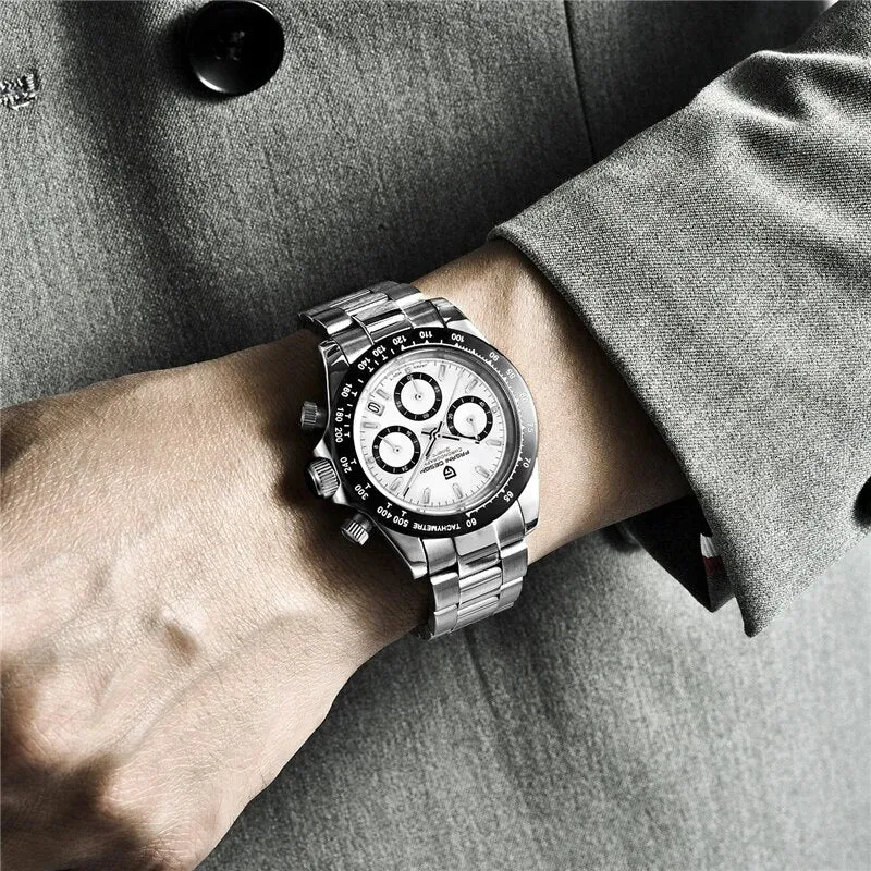 Men's Stainless Steel Waterproof Silver Analog Watches