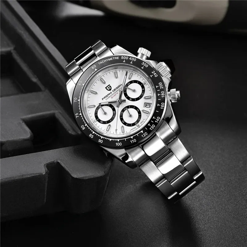 Men's Stainless Steel Waterproof Silver Analog Watches