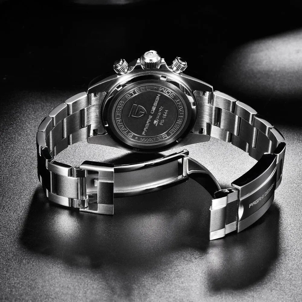 Men's Stainless Steel Waterproof Silver Analog Watches