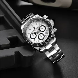 Men's Stainless Steel Waterproof Silver Analog Watches